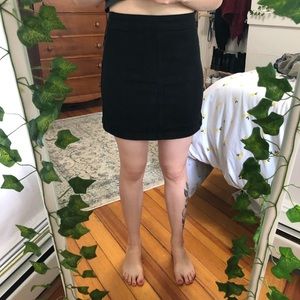 Wilfred Free Size 2 Black Denim Mini Skirt